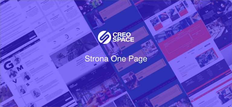 Read more about the article One Page od Creospace – Przejrzysta i Funkcjonalna Wizytówka Online dla Twojego Biznesu