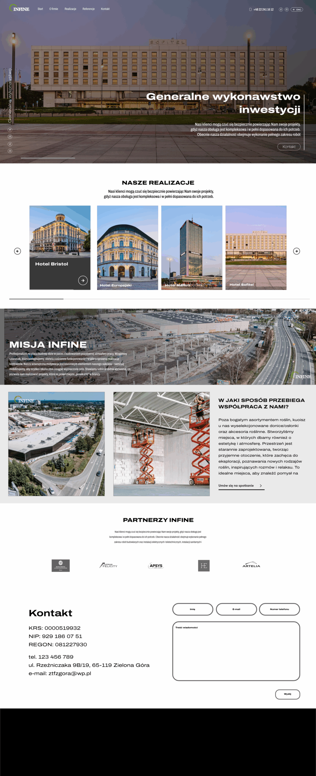 Strony internetowe Creospace