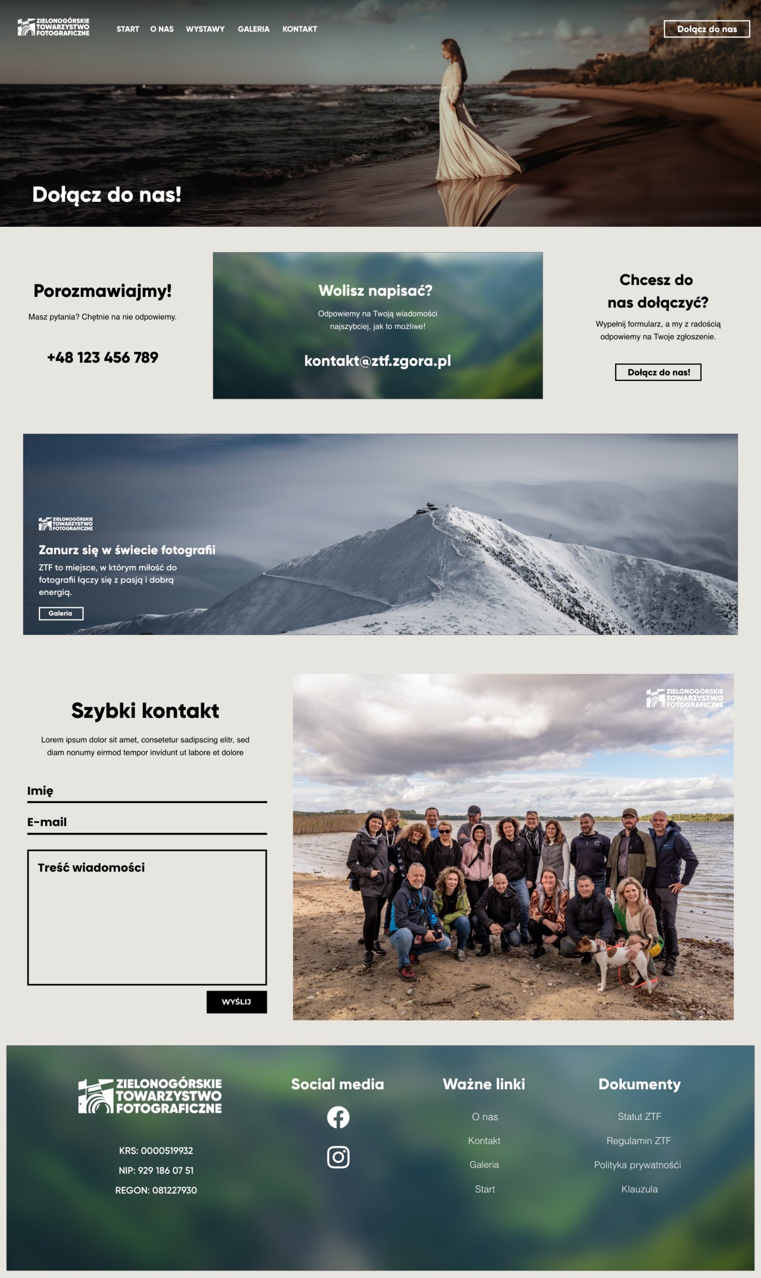 Strony internetowe Creospace 