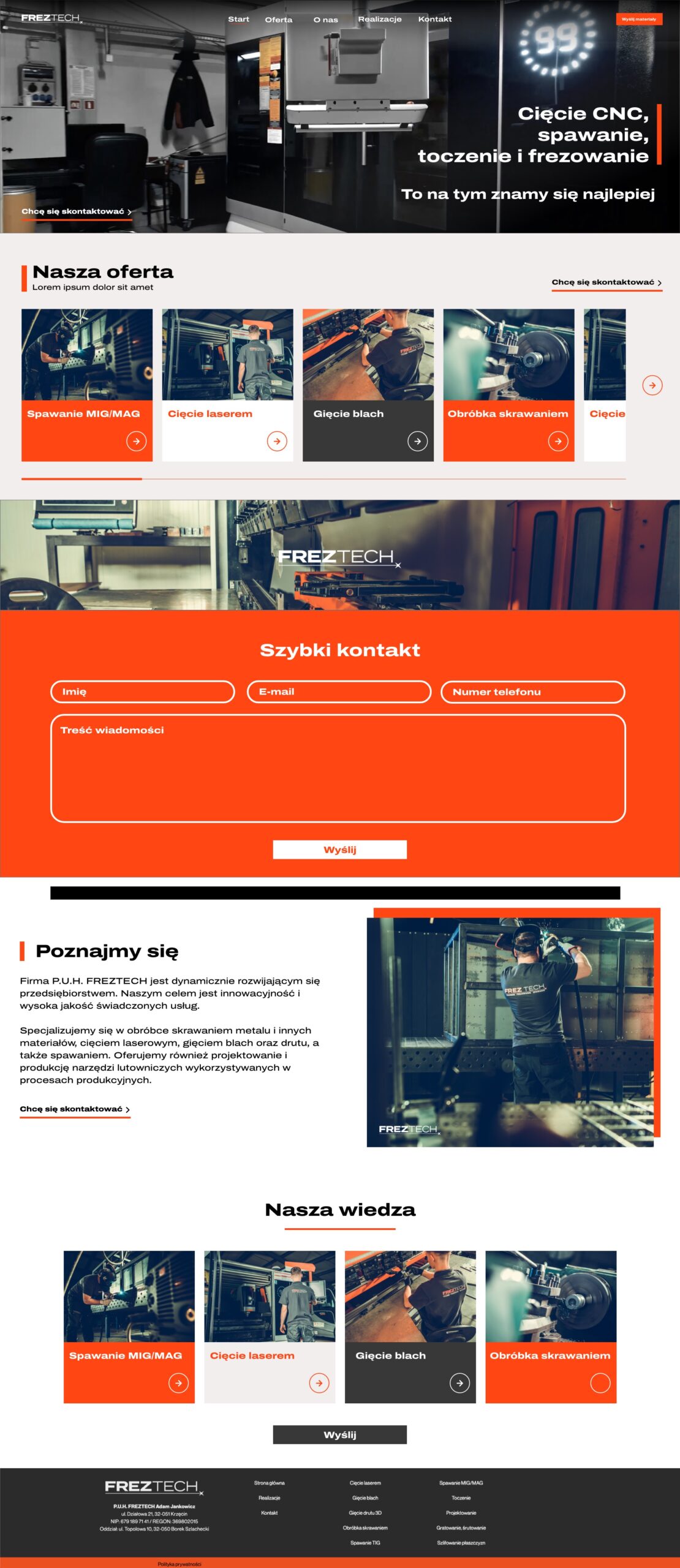 Strony internetowe Creospace