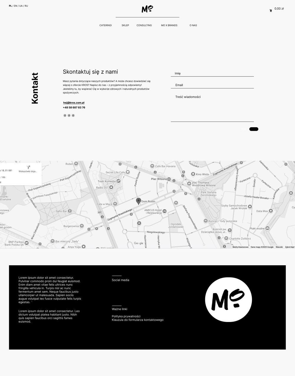 Strony internetowe Creospace 